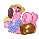 🧳 emoji Pool Flamingo Telegram sticker 9 of 27