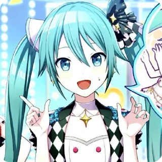 🌟 emoji Мику Хатсуне Telegram sticker 22 of 31