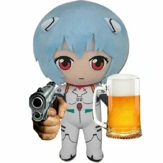 🍺 emoji i love ayanami rei Telegram sticker 20 of 50