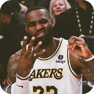 ✋ emoji Леброн Telegram sticker 17 of 18