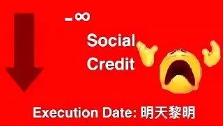 Sticker from Social credit