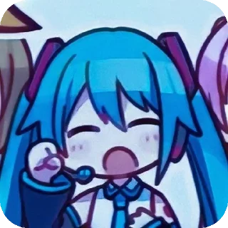 😪 emoji Miku Telegram sticker 15 of 30
