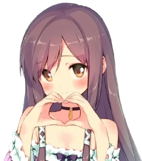 ❤️ emoji Anime by @anime_stickerr Telegram sticker 11 of 33
