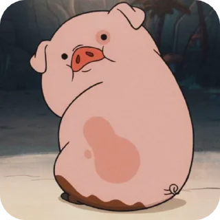 🐽 emoji 𝑾𝒂𝒅𝒅𝒍𝒆𝒔 @gravityfalls_st 👁️⃤ Telegram sticker 5 of 36