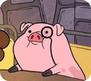 🐽 emoji 𝑾𝒂𝒅𝒅𝒍𝒆𝒔 @gravityfalls_st 👁️⃤ Telegram sticker 12 of 36