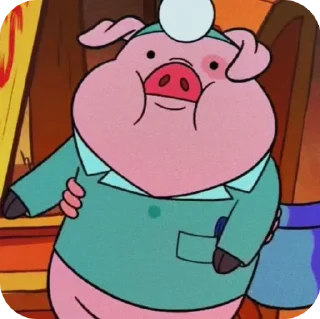 🐽 emoji 𝑾𝒂𝒅𝒅𝒍𝒆𝒔 @gravityfalls_st 👁️⃤ Telegram sticker 22 of 36