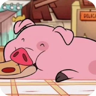🐽 emoji 𝑾𝒂𝒅𝒅𝒍𝒆𝒔 @gravityfalls_st 👁️⃤ Telegram sticker 23 of 36