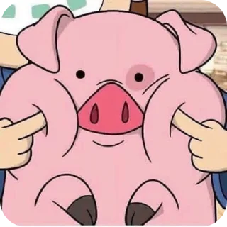 🐽 emoji 𝑾𝒂𝒅𝒅𝒍𝒆𝒔 @gravityfalls_st 👁️⃤ Telegram sticker 18 of 36