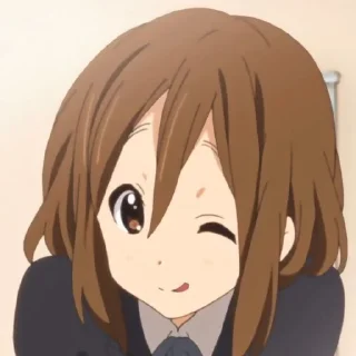 😉 emoji Hirasawa Yui @fiveforstickers Telegram sticker 7 of 50