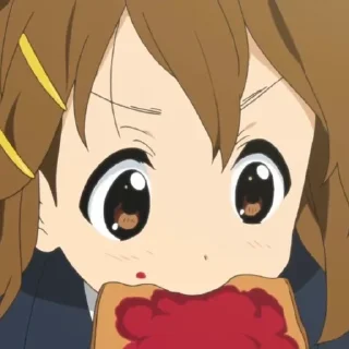 😋 emoji Hirasawa Yui @fiveforstickers Telegram sticker 5 of 50