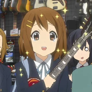 😄 emoji Yui Hirasawa Telegram sticker 10 of 70