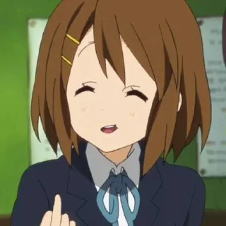 🖕 emoji Yui Hirasawa Telegram sticker 23 of 70