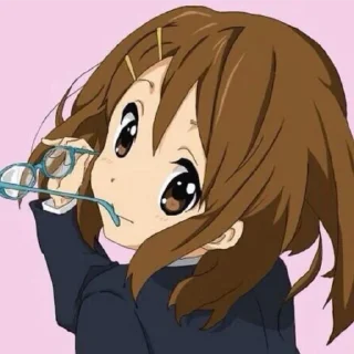 🤤 emoji Hirasawa Yui @fiveforstickers Telegram sticker 14 of 50