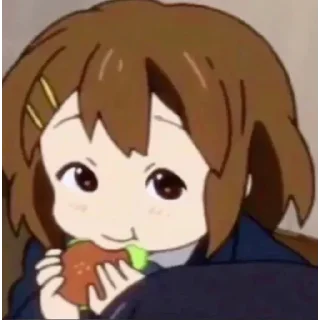 😚 emoji Hirasawa Yui @fiveforstickers Telegram sticker 17 of 50