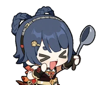 🤩 emoji чиби геншин ☆🍣! @vivicore Telegram sticker 18 of 117