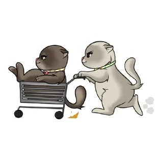 🛒 emoji Lucky and Luna Telegram sticker 14 of 18