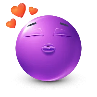 😘 emoji purplemoji Telegram sticker 10 of 98