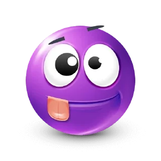 🤪 emoji purplemoji Telegram sticker 14 of 98