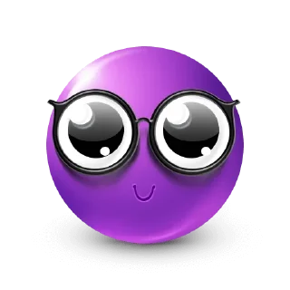 🤓 emoji purplemoji Telegram sticker 20 of 98