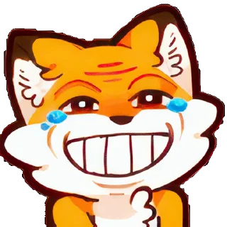 🤣 emoji Vicksy Fox Telegram sticker 9 of 55
