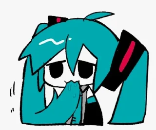 🌟 emoji Miku @MalDiro @fStikBot Telegram sticker 18 of 120