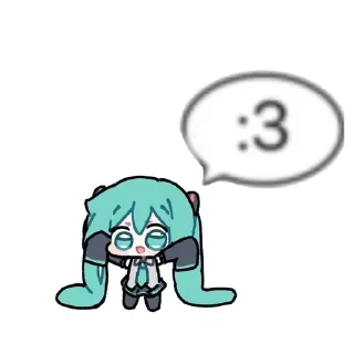 🌟 emoji Miku @MalDiro @fStikBot Telegram sticker 16 of 120