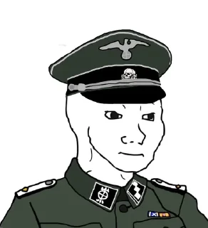 😐 emoji Right Wojak Telegram sticker 4 of 15