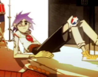 🤕 emoji 2-D (Gorillaz) Telegram sticker 7 of 120