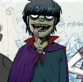 😋 emoji Murdoc Telegram sticker 4 of 40