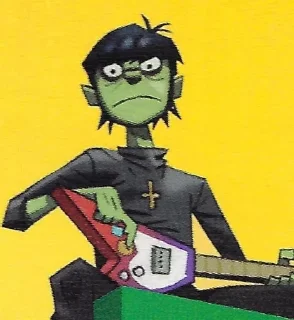 😶 emoji Murdoc Telegram sticker 5 of 40