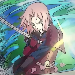 🌸 emoji Sakura Haruno by @skraharuno Telegram sticker 6 of 100