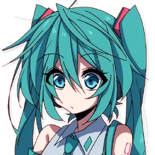 😶 emoji miku! Telegram sticker 12 of 37