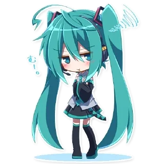 Sticker from miku!