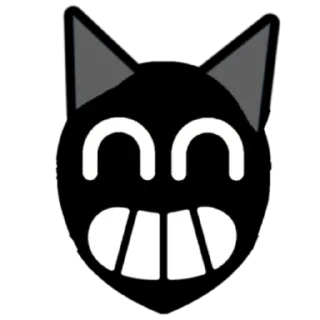 😊 emoji (ремодель пинов) cartoon cat Telegram sticker 1 of 33