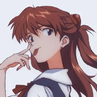 😋 emoji Евангелион Telegram sticker 13 of 35