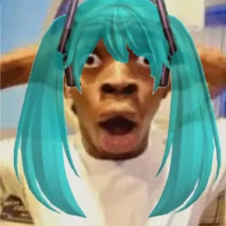 😮 emoji Miku @Sosisonstick Telegram sticker 1 of 89