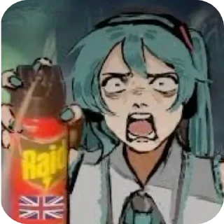 😰 emoji Miku @Sosisonstick Telegram sticker 12 of 89