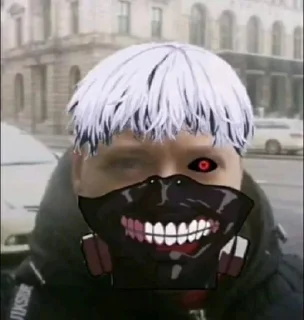 ❤️ emoji канеки крутые стики Telegram sticker 18 of 35