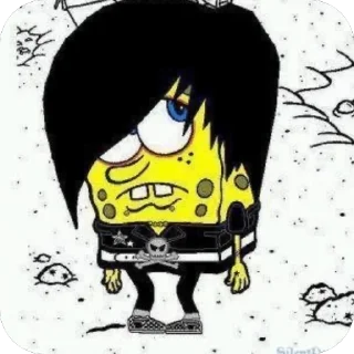 😣 emoji Spongebob🦶🦶🦶 Telegram sticker 10 of 23