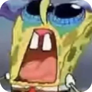 😭 emoji Spongebob🦶🦶🦶 Telegram sticker 17 of 23