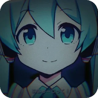 💀 emoji Miku Telegram sticker 5 of 30