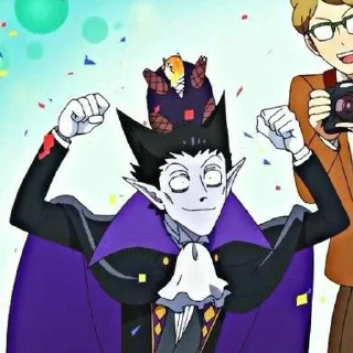 🥳 emoji Этот вампир постоянно умирает♡ Telegram sticker 20 of 25