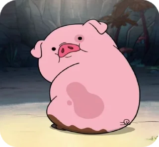 🐽 emoji 𝑾𝒂𝒅𝒅𝒍𝒆𝒔 @gravityfalls_st 👁️⃤ Telegram sticker 16 of 36