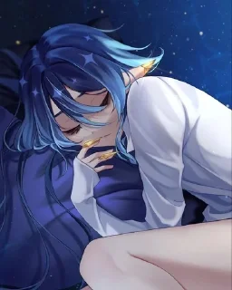 😴 emoji Layla Genshin Telegram sticker 20 of 24