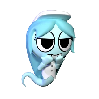 👻 emoji 𝆹𝅥 𝆭  –ℂ𝕠𝕟𝕟𝕚𝕖!!『🩵👻』 Telegram sticker 1 of 120