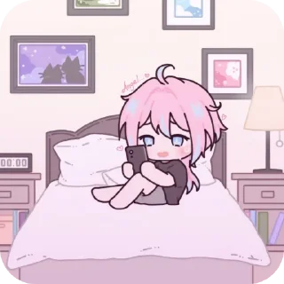 ❤ emoji Ren 14 days with you @yandereyanderelove Telegram sticker 5 of 60