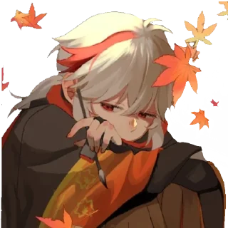 😔 emoji 🍁 Telegram sticker 22 of 29