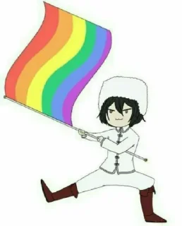 🏳‍🌈 emoji Anime memes by @anime_stickerr Telegram sticker 9 of 30