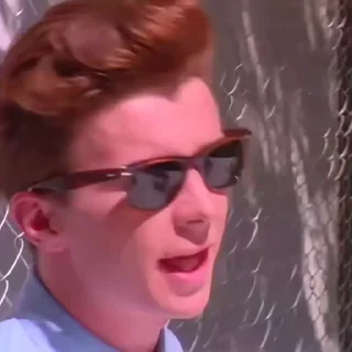😎 emoji Rick Astley Telegram sticker 5 of 37