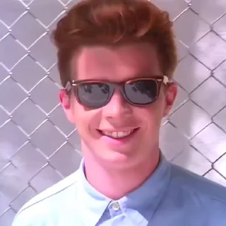 🕶 emoji Rick Astley Telegram sticker 8 of 37